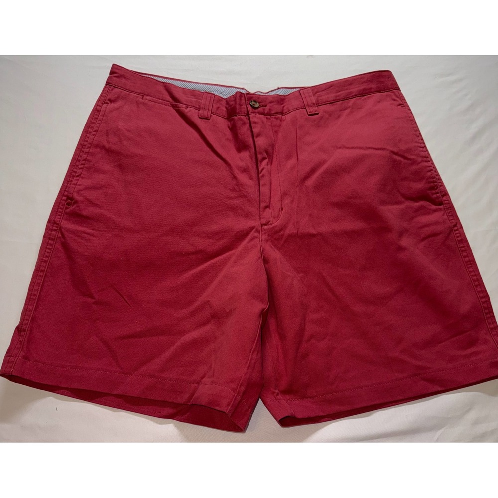 Club Room‎ Chino Shorts Mens Size 36 Red Cotton Casual Preppy